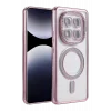Mey İthalat®   Redmi Note 14 Pro 5G Joke Simli Magneticsafe Kılıf - Pembe