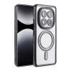 Mey İthalat®   Redmi Note 14 Pro 5G Joke Simli Magneticsafe Kılıf - Siyah