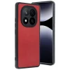 Mey İthalat®   Redmi Note 14 Pro 5G Kılıf Aras Deri Kapak - Kırmızı
