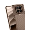 Mey İthalat®   Redmi Note 14 Pro 5G Kılıf Auto Focus Karbon Kapak - Kahverengi