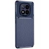 Mey İthalat®   Redmi Note 14 Pro Plus Kılıf Auto Focus Karbon Kapak - Lacivert