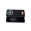 Mey İthalat®   Redmi Note 15 Pro 4G Bright Simli Kapak - Siyah