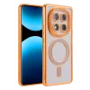 Mey İthalat®   Redmi Note 15 Pro 5G Joke Simli Magneticsafe Kılıf - Turuncu