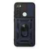 Mey İthalat®   Redmi Note 8 Kılıf Pars Lens Yüzüklü Silikon - Lacivert