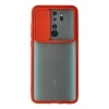 Mey İthalat®   Redmi Note 8 Pro Kılıf Palm Buzlu Kamera Sürgülü Silikon - Kırmızı