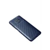 Mey İthalat®   Redmi Note 9 5G Kılıf Auto Focus Karbon Kapak - Lacivert