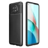Mey İthalat®   Redmi Note 9 5G Kılıf Auto Focus Karbon Kapak - Siyah