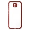 Mey İthalat®   Redmi Note 9 Kılıf Miami Şeffaf Silikon - Fuşya