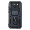 Mey İthalat®   Redmi Note 9 Kılıf Pars Lens Yüzüklü Silikon - Lacivert