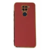 Mey İthalat®   Redmi Note 9 Kılıf Volet Silikon - Kırmızı
