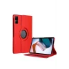Mey İthalat®   Redmi Pad SE 4G Kılıf 360 Tablet Deri Kılıf - Kırmızı