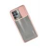 Mey İthalat®   Reno 5 Lite Kılıf Palm Buzlu Kamera Sürgülü Silikon - Pembe
