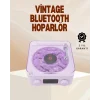 Mey İthalat® Retro Pikap Hoparlör – Şarjlı Kablosuz Projektör ve Gece Lambası