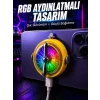 Mey İthalat® RGB Işıklı Manyetik Telefon Oyun Soğutucu Fan