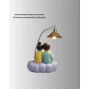 Mey İthalat® Romantik Çift Temalı Dekoratif Masa Lambası Yumuşak LED Işık