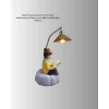 Mey İthalat® Romantik Çift Temalı Dekoratif Masa Lambası Yumuşak LED Işık