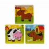 Mey İthalat® S00002907 PUZZLE ANIMALS 9 PCS 3 AST