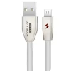 Mey İthalat®  S53 Led Işıklı Micro USB Kablo 1M 3A - Beyaz