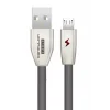 Mey İthalat®  S53 Led Işıklı Micro USB Kablo 1M 3A - Siyah