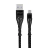 Mey İthalat®  S61 Micro USB Kablo 1.2M 2.1A - Siyah