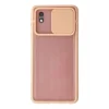 Mey İthalat®  Samsung Galaxy A01 Core Kılıf Palm Buzlu Kamera Sürgülü Silikon - Pembe