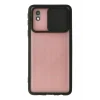 Mey İthalat®  Samsung Galaxy A01 Core Kılıf Palm Buzlu Kamera Sürgülü Silikon - Siyah