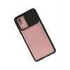Mey İthalat®  Samsung Galaxy A01 Core Kılıf Palm Buzlu Kamera Sürgülü Silikon - Siyah
