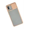 Mey İthalat®  Samsung Galaxy A02 Kılıf Palm Buzlu Kamera Sürgülü Silikon - Pembe