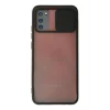 Mey İthalat®  Samsung Galaxy A02S Kılıf Palm Buzlu Kamera Sürgülü Silikon - Siyah