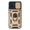 Mey İthalat®  Samsung Galaxy A03 Kılıf Pars Lens Yüzüklü Silikon - Gold