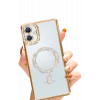 Mey İthalat®  Samsung Galaxy A06 Joke Simli Magneticsafe Kılıf - Gold