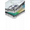 Mey İthalat®  Samsung Galaxy A06 Joke Simli Magneticsafe Kılıf - Gümüş