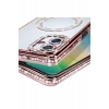 Mey İthalat®  Samsung Galaxy A06 Joke Simli Magneticsafe Kılıf - Pembe