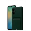 Mey İthalat®  Samsung Galaxy A07 4G Kelvin Kartvizitli Silikon - Koyu Yeşil