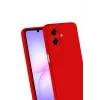 Mey İthalat®  Samsung Galaxy A07 4G Nano içi Kadife Silikon - Kırmızı