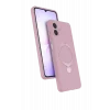 Mey İthalat®  Samsung Galaxy A07 4G Regal Magsafe Standlı Kapak - Açık Pembe