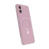 Mey İthalat®  Samsung Galaxy A07 4G Regal Magsafe Standlı Kapak - Açık Pembe