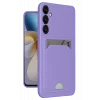 Mey İthalat®  Samsung Galaxy A16 5G Kılıf Kelvin Kartvizitli Silikon - Lila