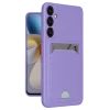 Mey İthalat®  Samsung Galaxy A16 5G Kılıf Kelvin Kartvizitli Silikon - Lila