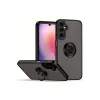 Mey İthalat®  Samsung Galaxy A16 5G Kılıf Montreal Yüzüklü Silikon Kapak - Siyah