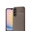 Mey İthalat®  Samsung Galaxy A17 5G Auto Focus Karbon Kapak - Kahverengi