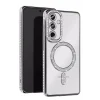 Mey İthalat®  Samsung Galaxy A17 5G Joke Simli Magneticsafe Kılıf - Gümüş
