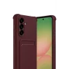 Mey İthalat®  Samsung Galaxy A17 5G Kelvin Kartvizitli Silikon - Bordo