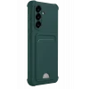 Mey İthalat®  Samsung Galaxy A17 5G Kelvin Kartvizitli Silikon - Koyu Yeşil