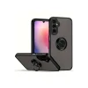 Mey İthalat®  Samsung Galaxy A17 5G Montreal Yüzüklü Silikon Kapak - Siyah