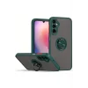 Mey İthalat®  Samsung Galaxy A17 5G Montreal Yüzüklü Silikon Kapak - Yeşil