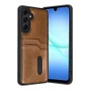 Mey İthalat®  Samsung Galaxy A17 5G Sara Kartvizitli Deri Kılıf - Taba