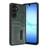Mey İthalat®  Samsung Galaxy A17 5G Sara Kartvizitli Deri Kılıf - Yeşil