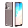 Mey İthalat®  Samsung Galaxy A21 Kılıf Auto Focus Karbon Kapak - Kahverengi