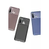 Mey İthalat®  Samsung Galaxy A21 Kılıf Auto Focus Karbon Kapak - Kahverengi